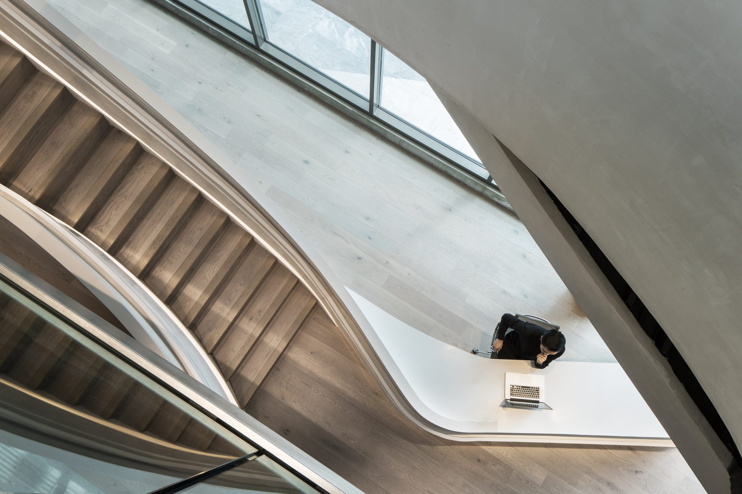 Modern real estate office interior